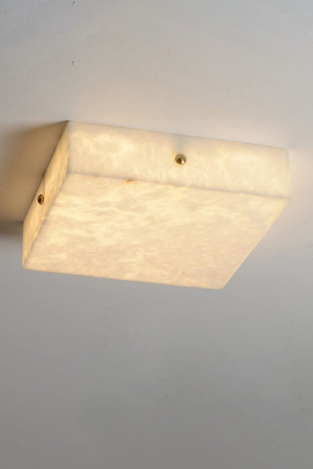 Alabaster Square Flushmount Ceiling Light - view 15 | morylighting