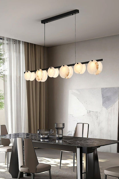 Alabaster Trinidad Dining Room Chandelier - view 11 | morylighting