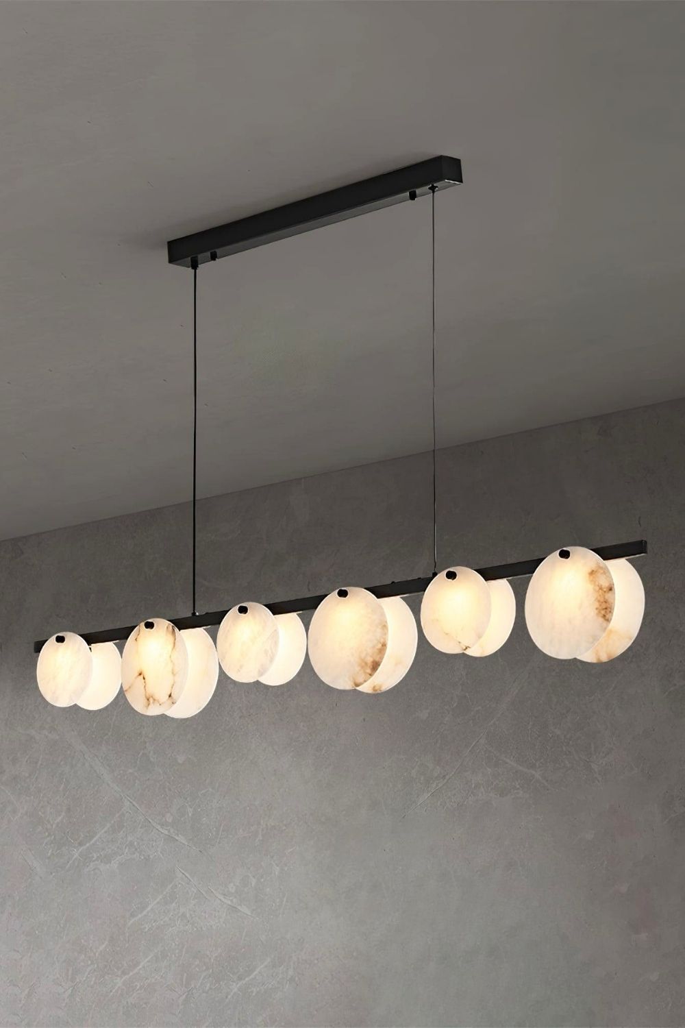 Alabaster Trinidad Dining Room Chandelier - view 13 | morylighting