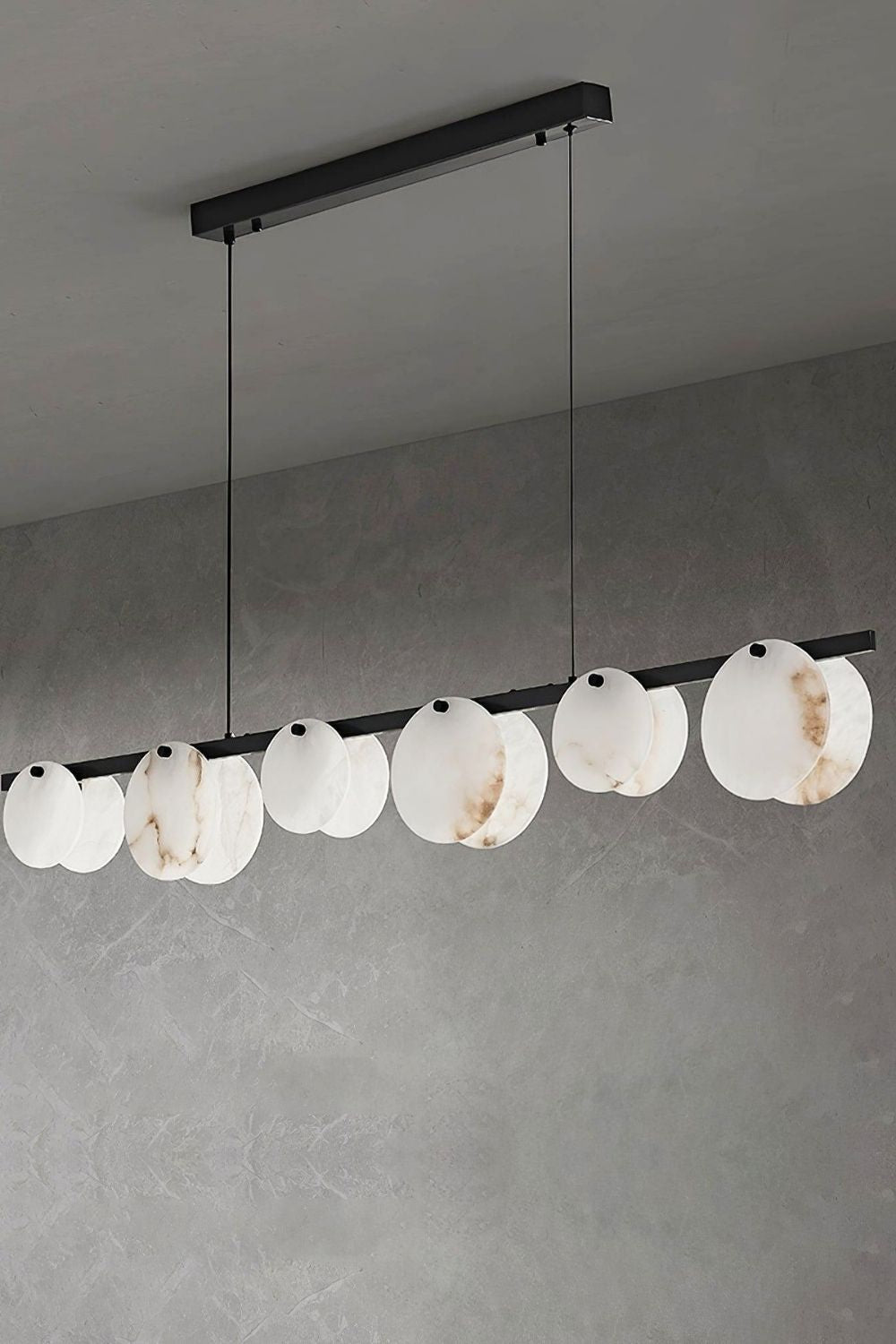 Alabaster Trinidad Dining Room Chandelier - view 14 | morylighting
