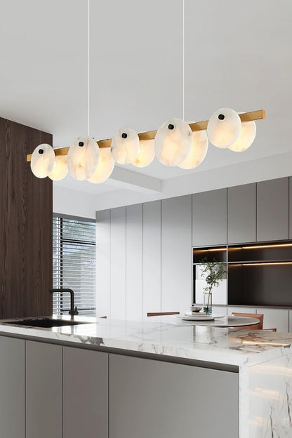 Alabaster Trinidad Dining Room Chandelier - view 6 | morylighting