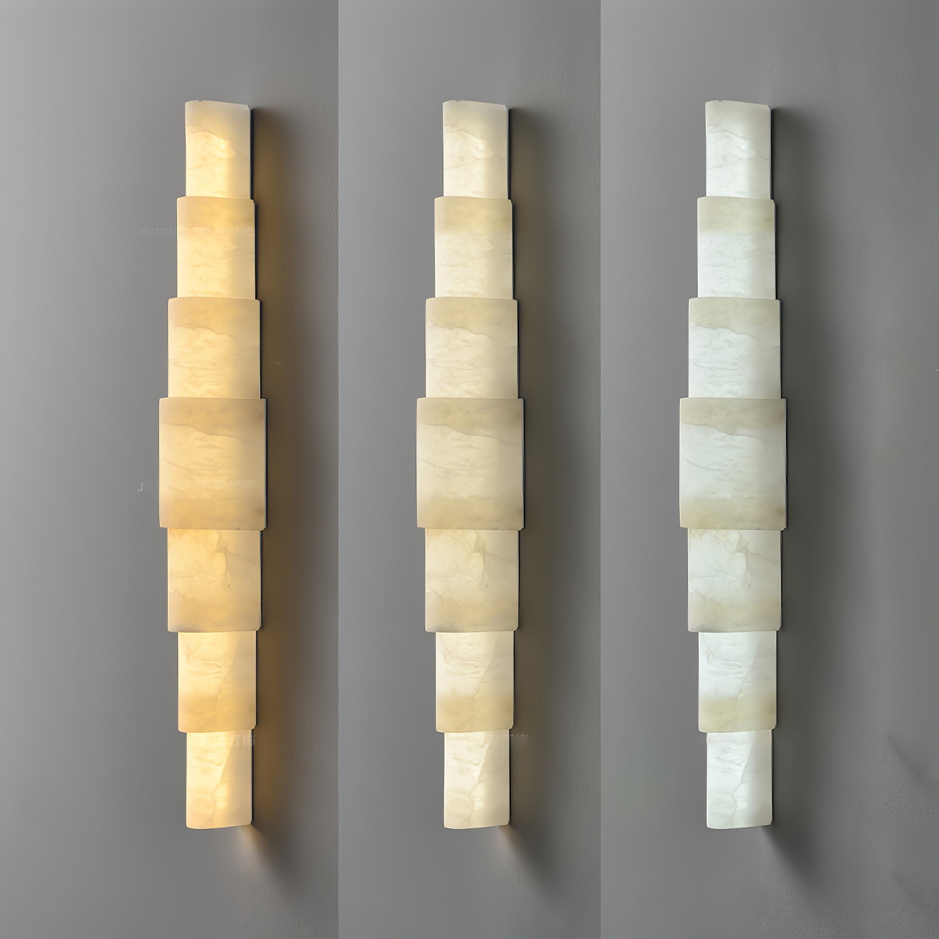 Alba Cascade Alabaster Wall Sconce