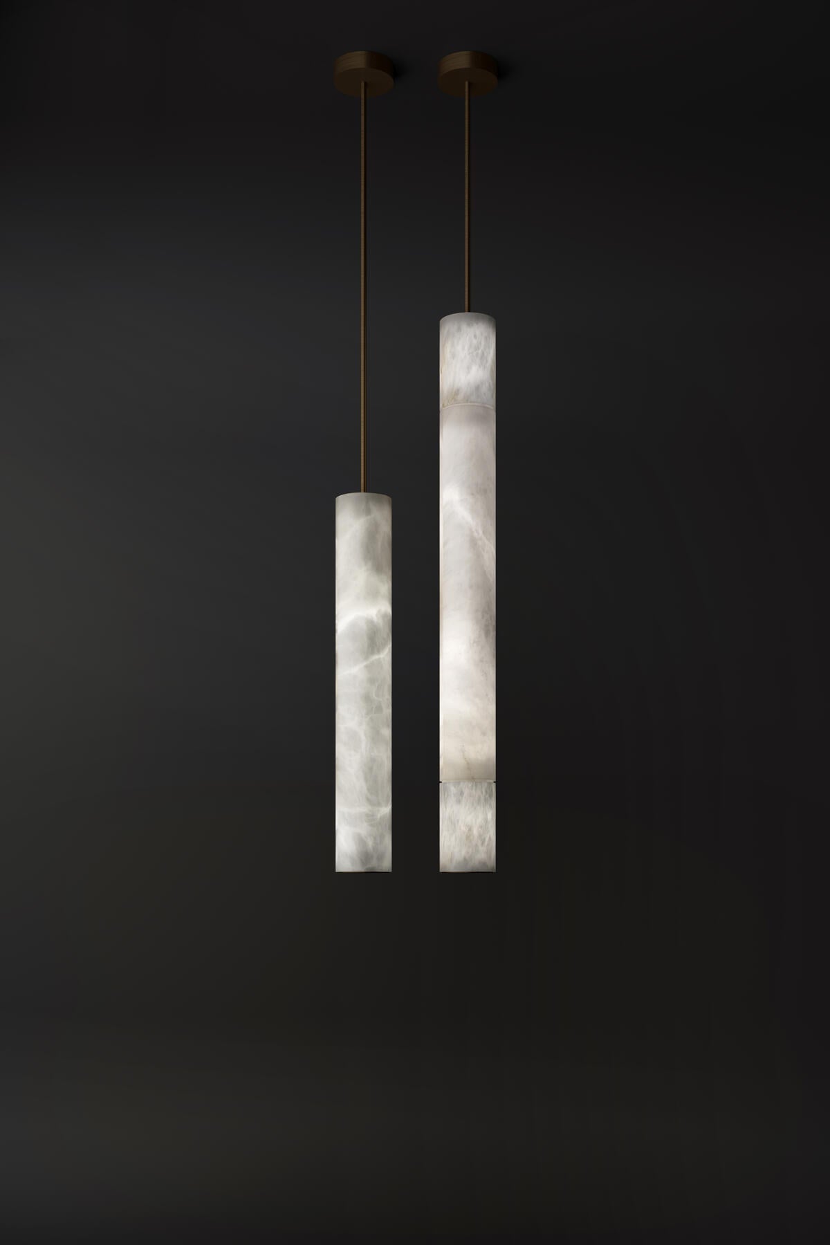 Morylighting Alabaster Column Pendant Light - high-end American kitchen