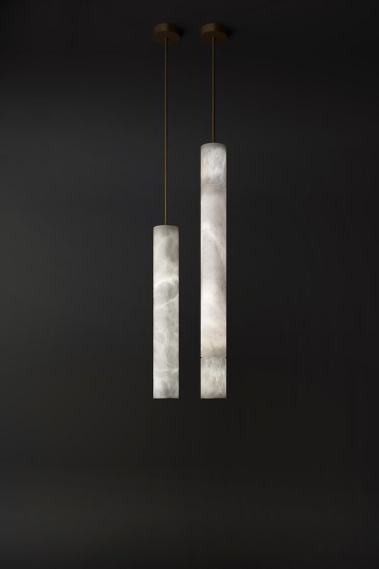 Morylighting Alabaster Column Pendant Light - Background Shot
