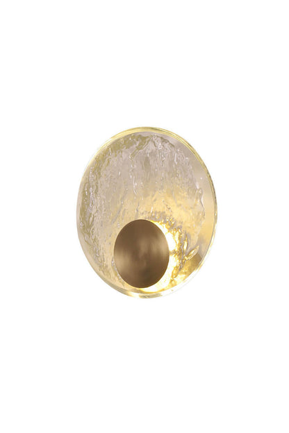 Round Alpes Glass Wall Sconce | morylighting