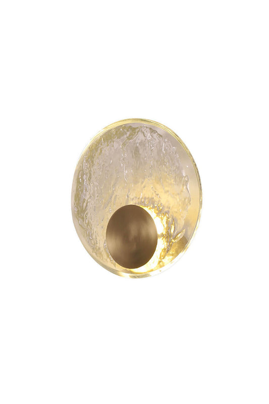 Round Alpes Glass Wall Sconce | morylighting