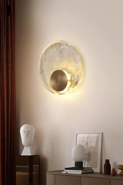 Round Alpes Glass Wall Sconce - view 2 | morylighting