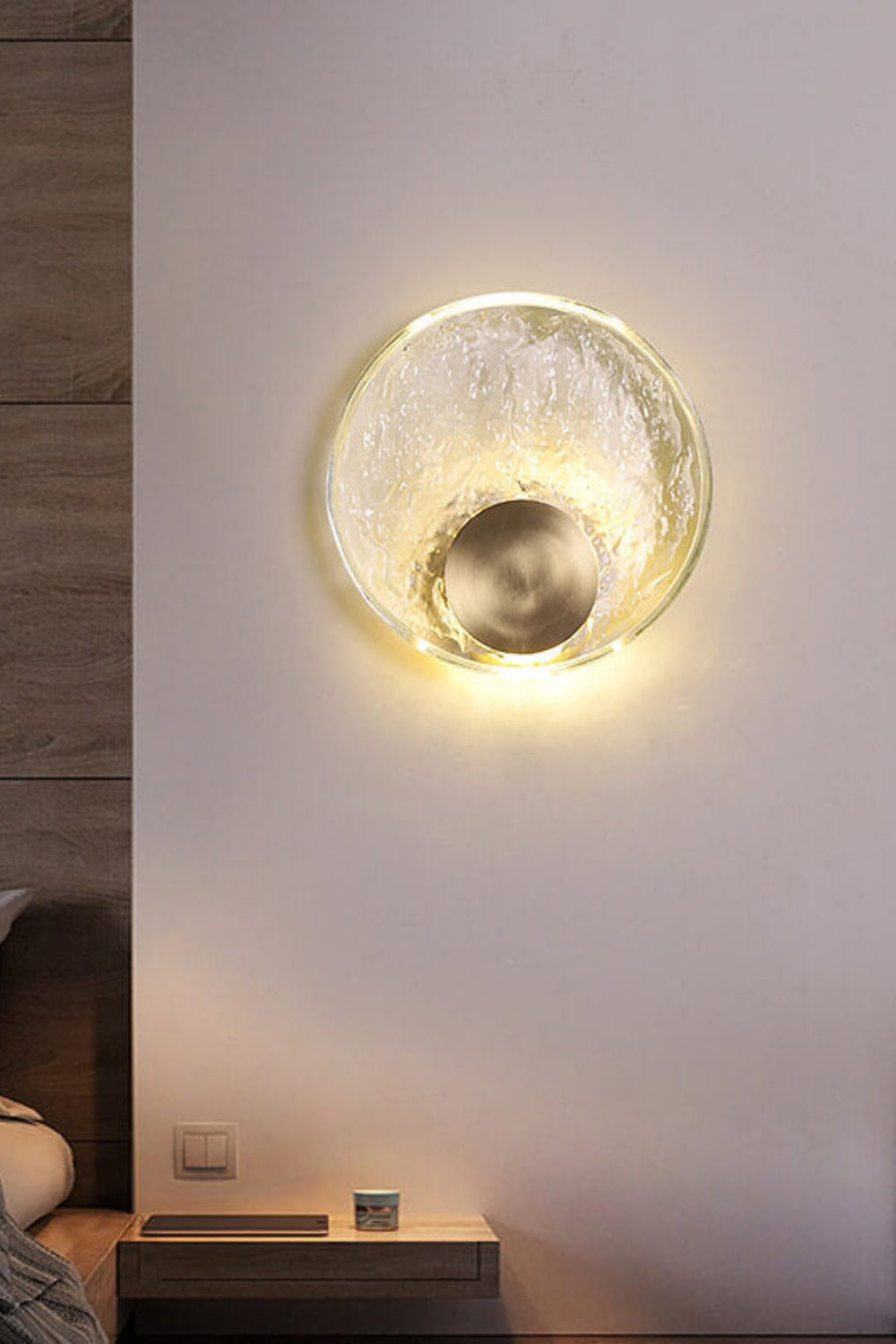 Round Alpes Glass Wall Sconce - view 5 | morylighting