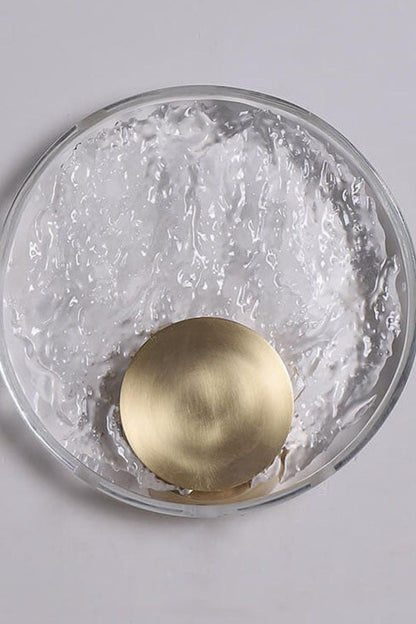 Round Alpes Glass Wall Sconce - view 9 | morylighting