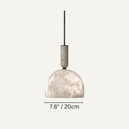 Morylighting Alabaster Orb Modern Pendant Light - Background Shot