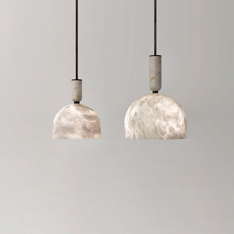 Morylighting Alabaster Orb Modern Pendant Light - Background Shot