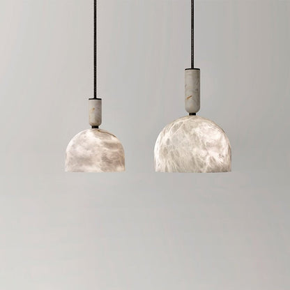 Morylighting Alabaster Orb Modern Pendant Light - Background Shot