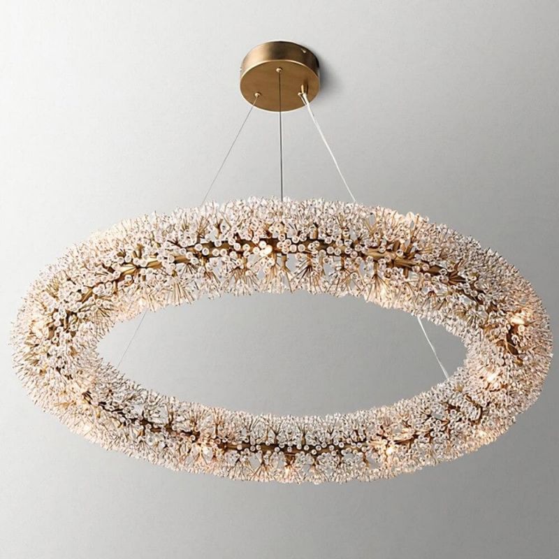 LA Aleya Crystal Ring Chandelier