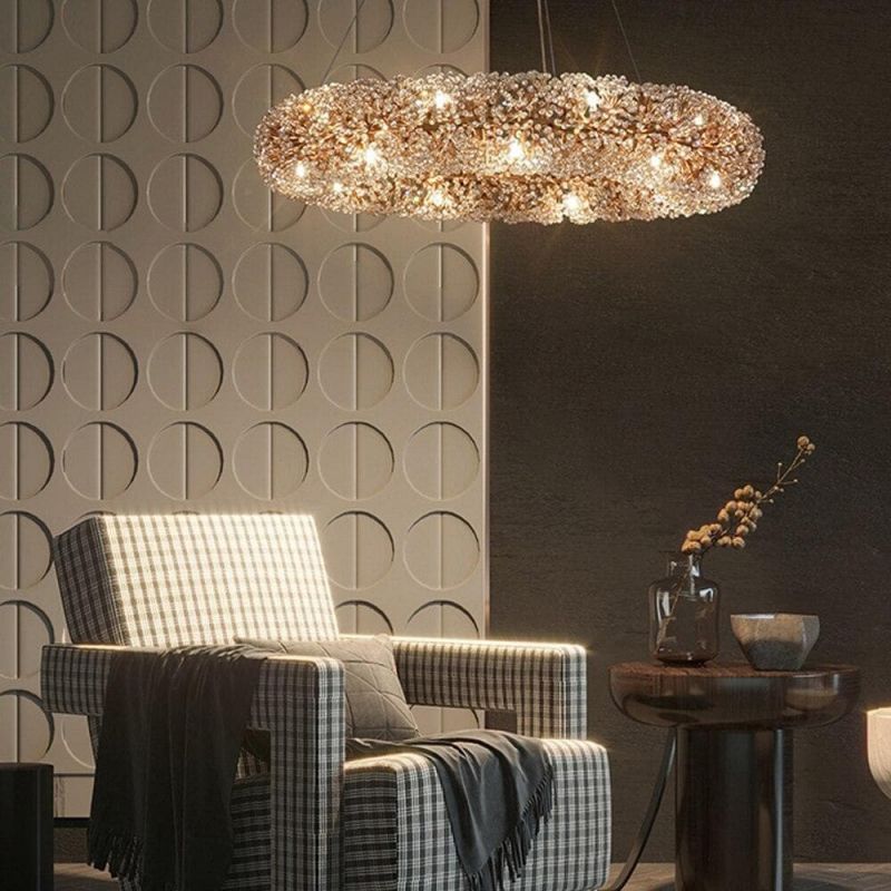 LA Aleya Crystal Ring Chandelier