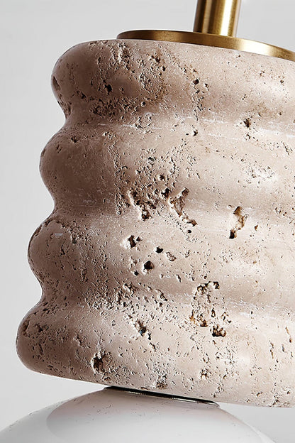 Alvia Travertine Pendant Lamp - view 14 | morylighting