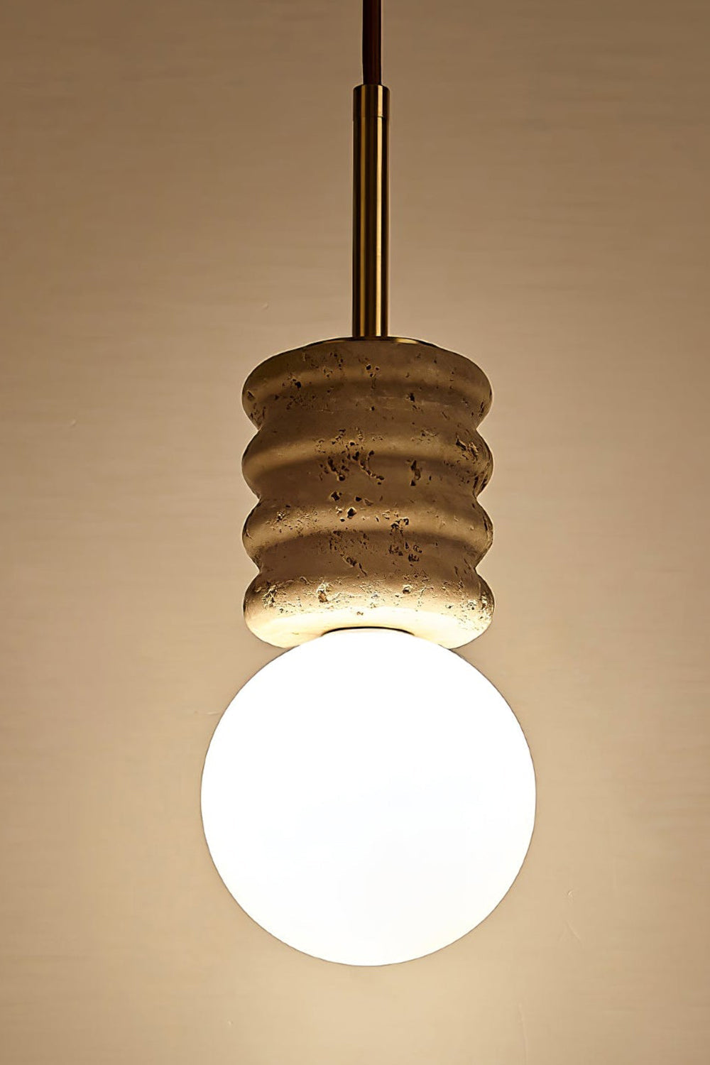 Alvia Travertine Pendant Lamp - view 11 | morylighting