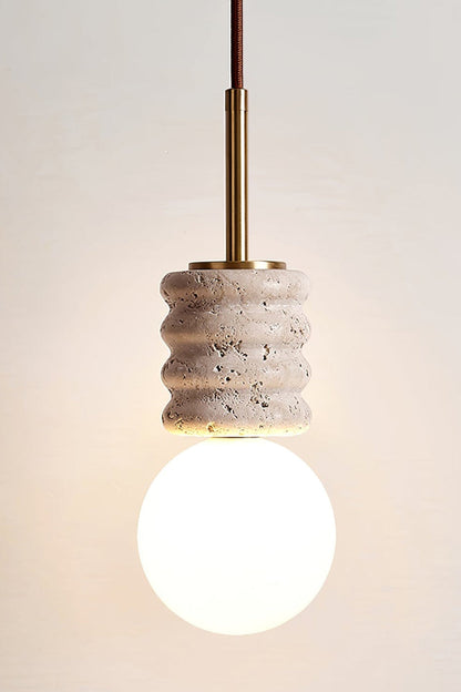 Alvia Travertine Pendant Lamp - view 12 | morylighting