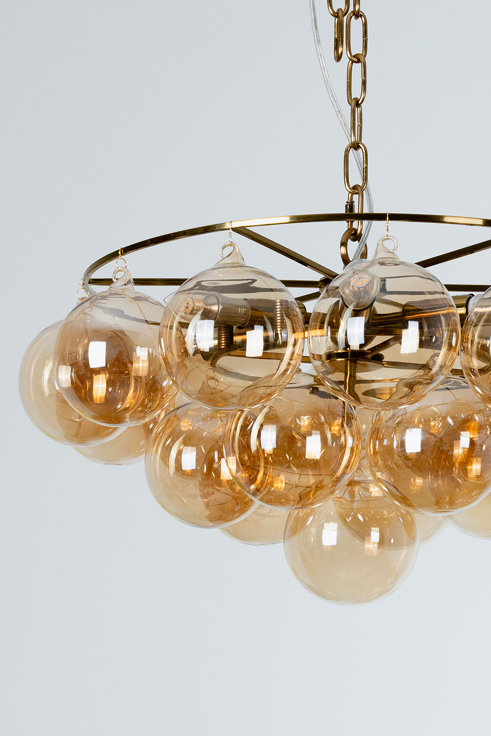 Amber Bubble Glass Chandelier - view 19 | morylighting