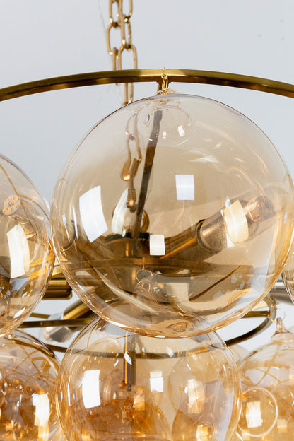 Amber Bubble Glass Chandelier - view 20 | morylighting