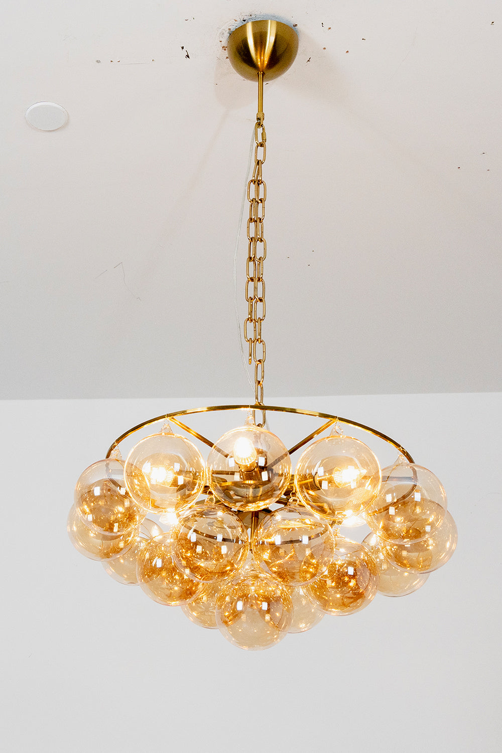 Amber Bubble Glass Chandelier - view 10 | morylighting