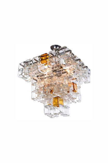 Amber & Clear Art Chandelier | morylighting