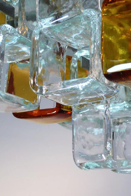 Amber & Clear Art Chandelier - view 13 | morylighting