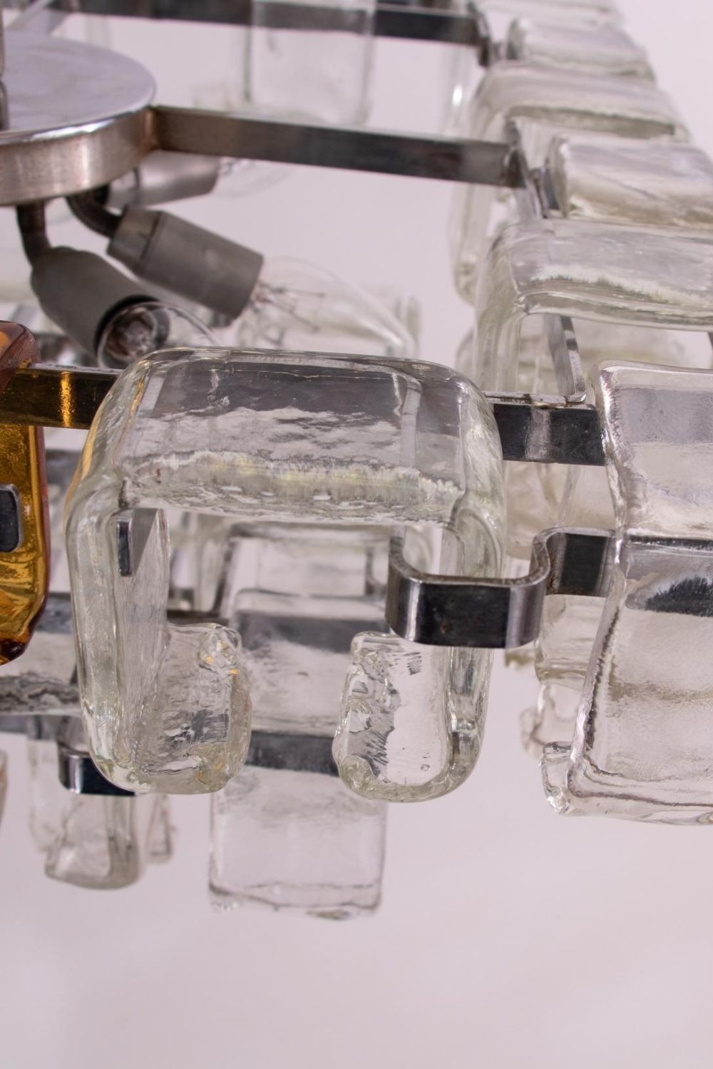 Amber & Clear Art Chandelier - view 14 | morylighting