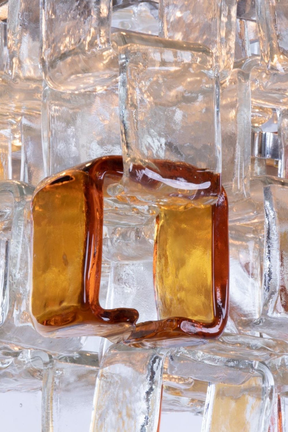 Amber & Clear Art Chandelier - view 15 | morylighting