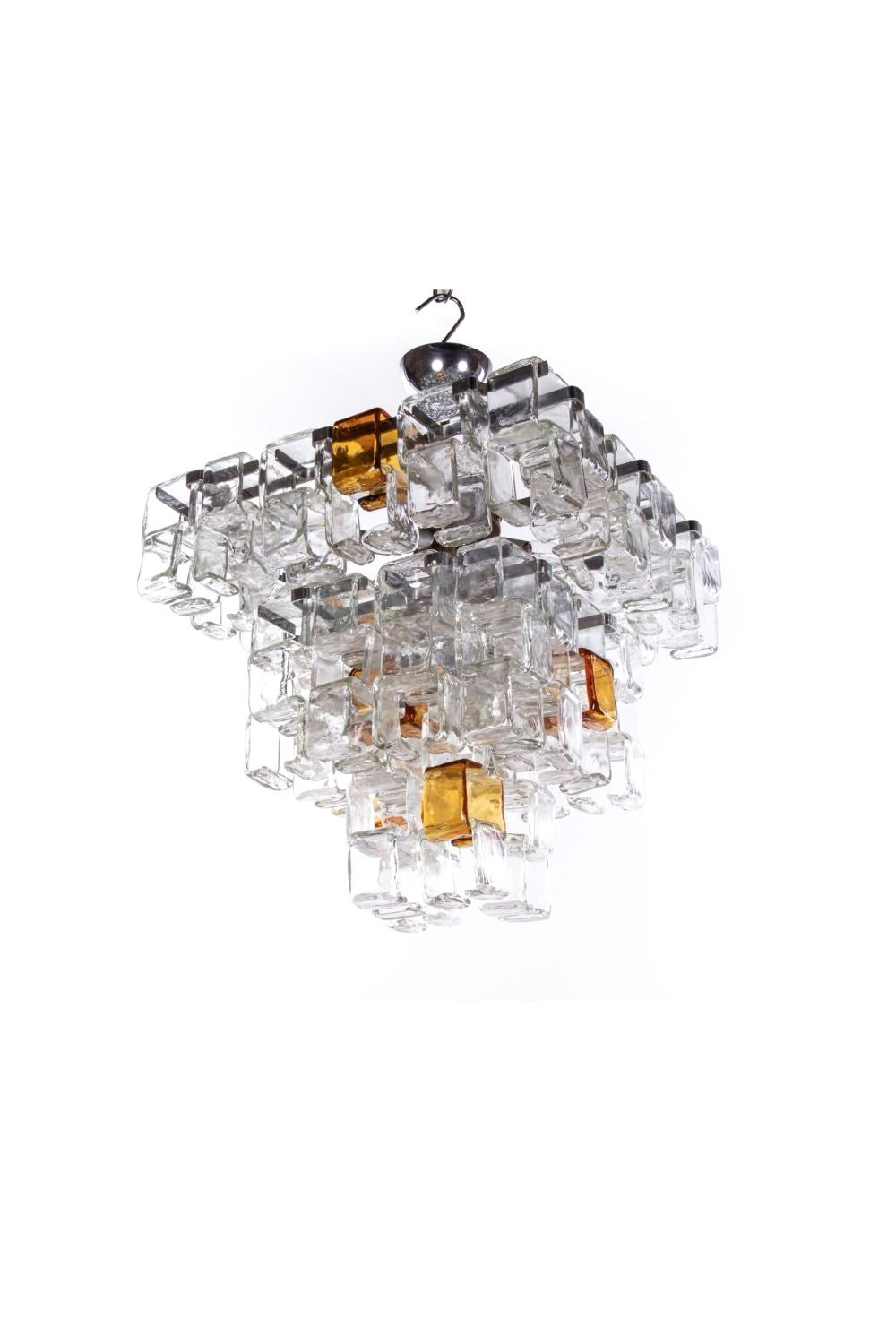 Amber & Clear Art Chandelier - view 23 | morylighting
