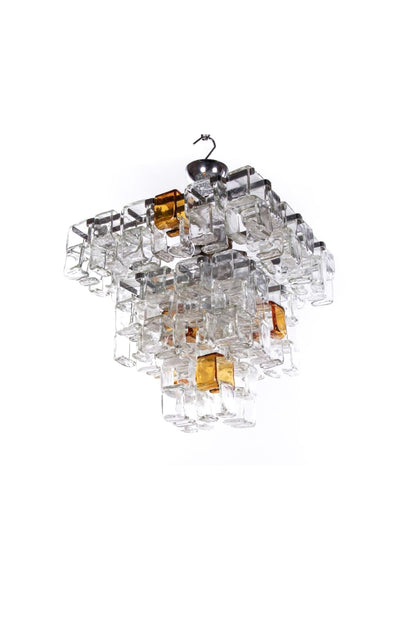 Amber & Clear Art Chandelier - view 23 | morylighting