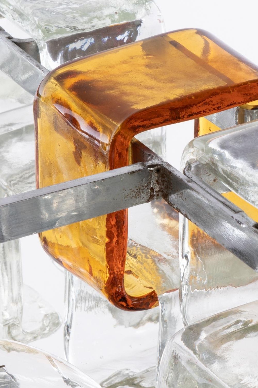 Amber & Clear Art Chandelier - view 17 | morylighting