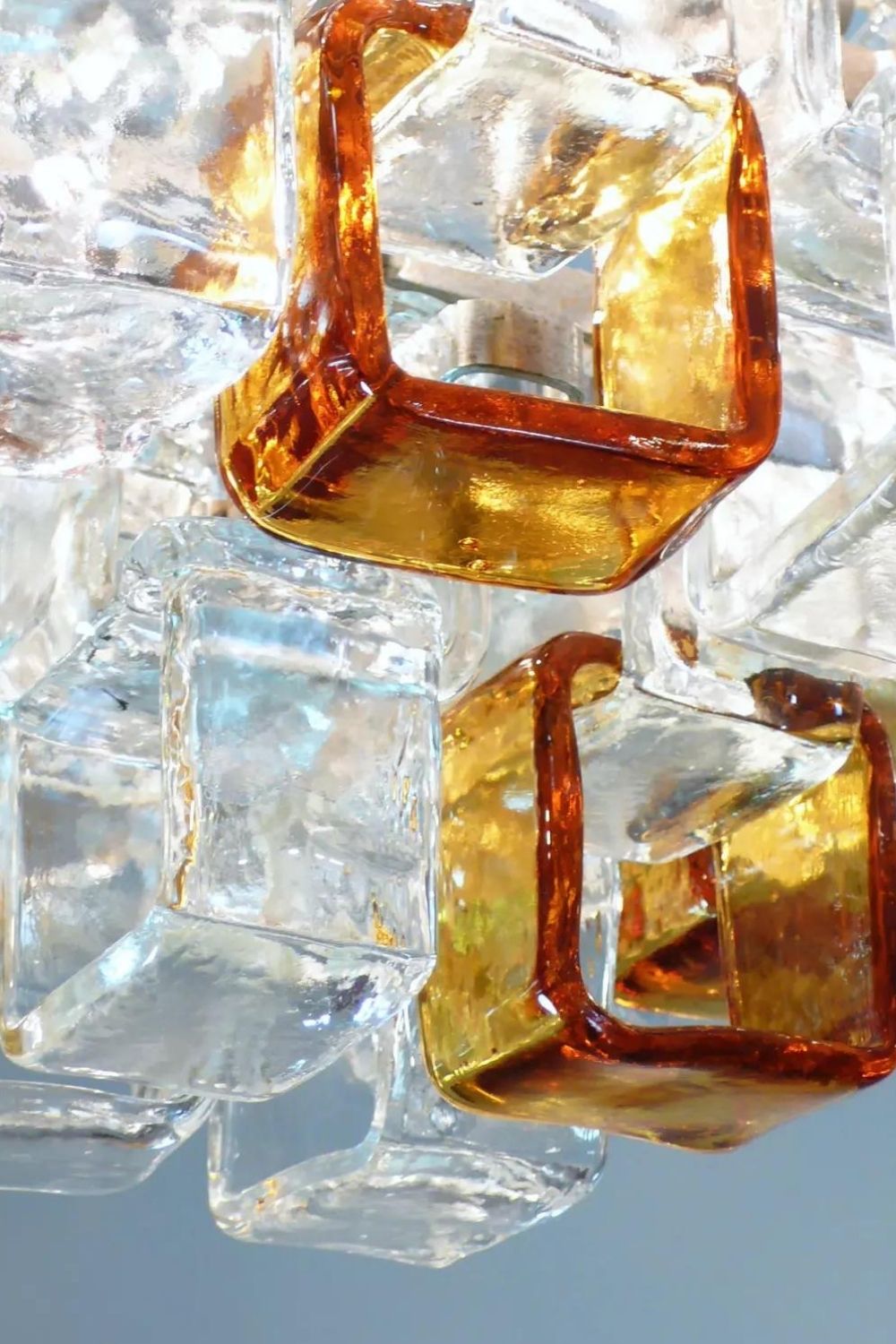 Amber & Clear Art Chandelier - view 21 | morylighting