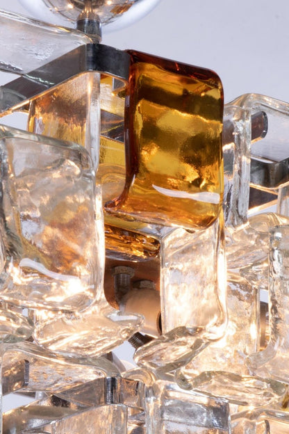 Amber & Clear Art Chandelier - view 22 | morylighting