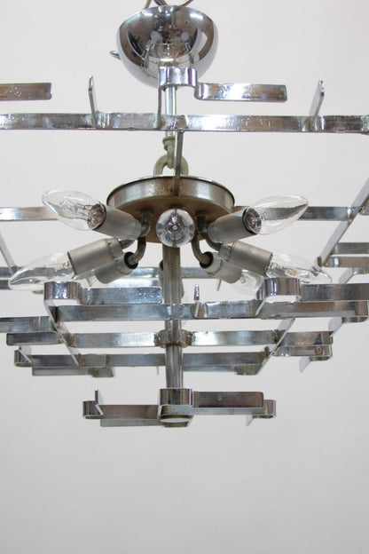 Amber & Clear Art Chandelier - view 8 | morylighting