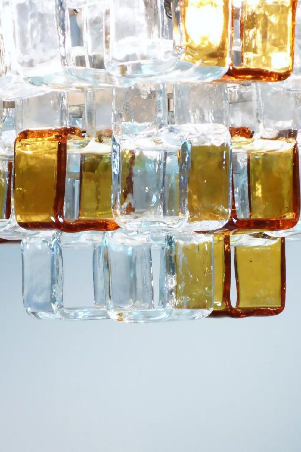 Amber & Clear Art Chandelier - view 7 | morylighting
