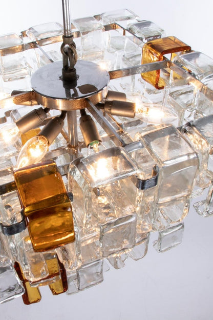 Amber & Clear Art Chandelier - view 10 | morylighting