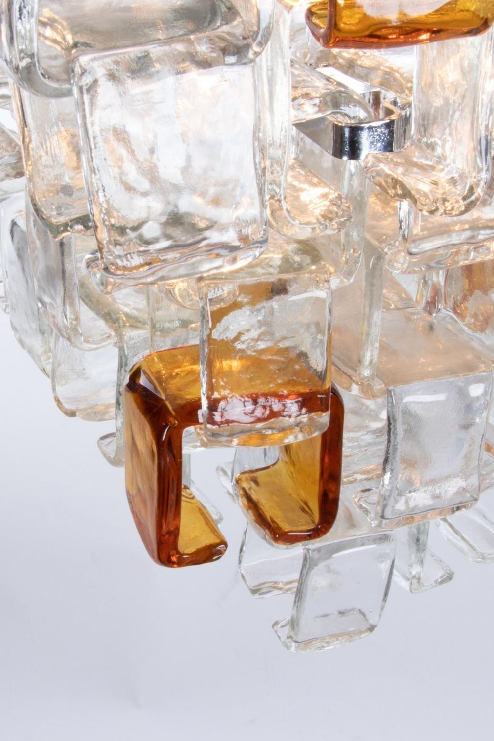 Amber & Clear Art Chandelier - view 11 | morylighting