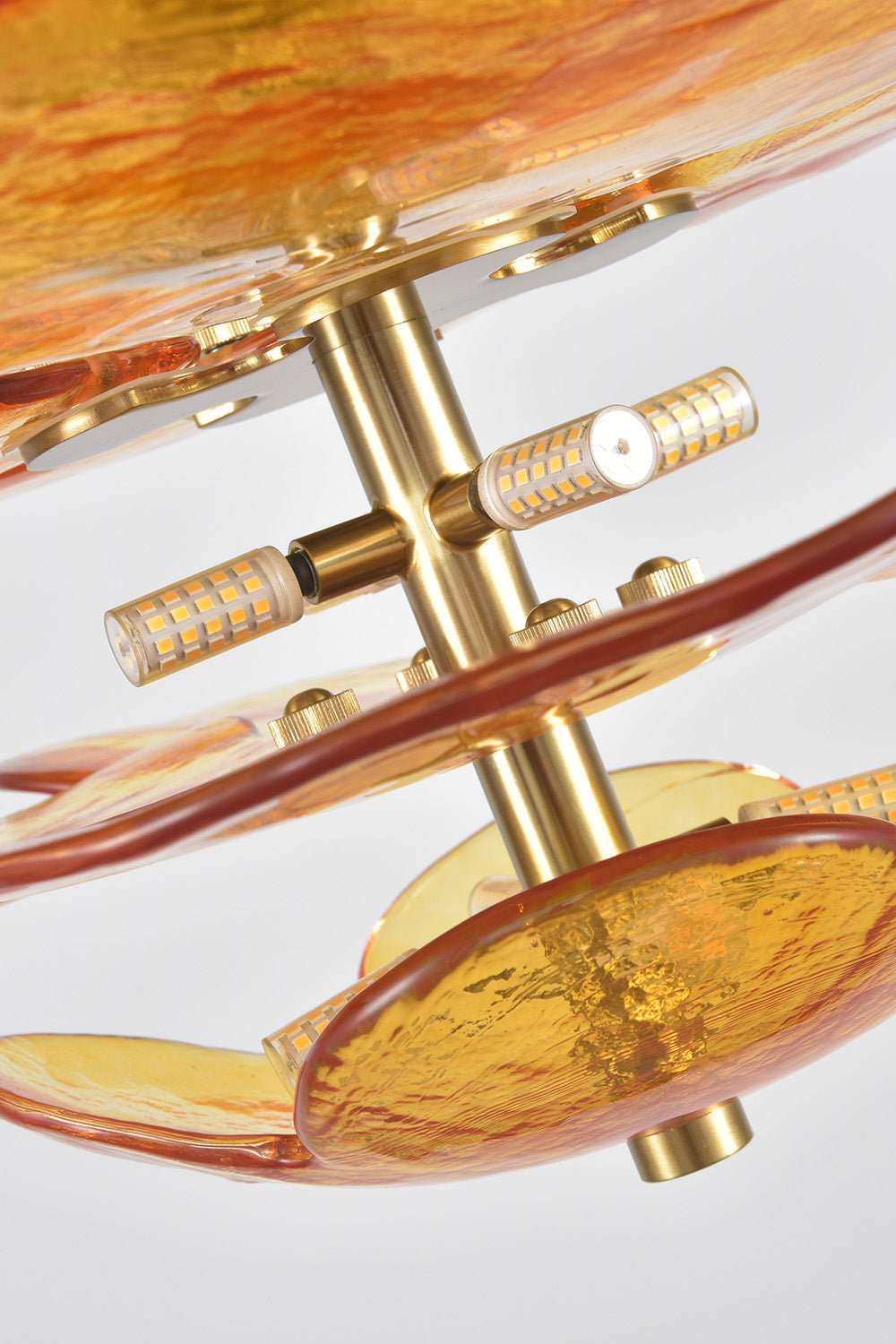 Amber Glass Chandelier - view 11 | morylighting