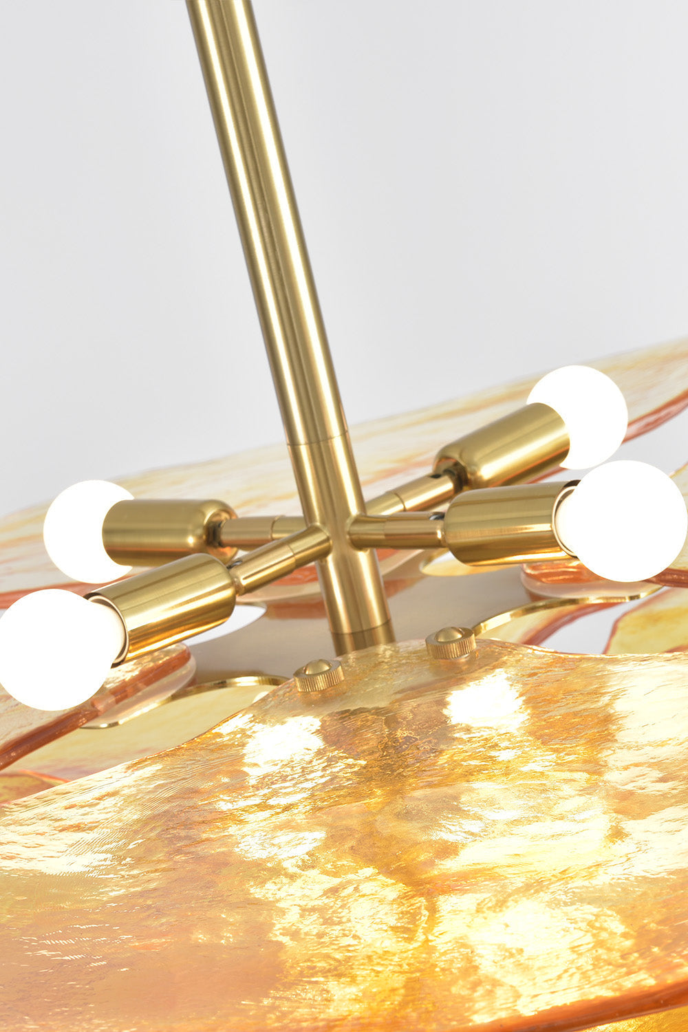 Amber Glass Chandelier - view 10 | morylighting