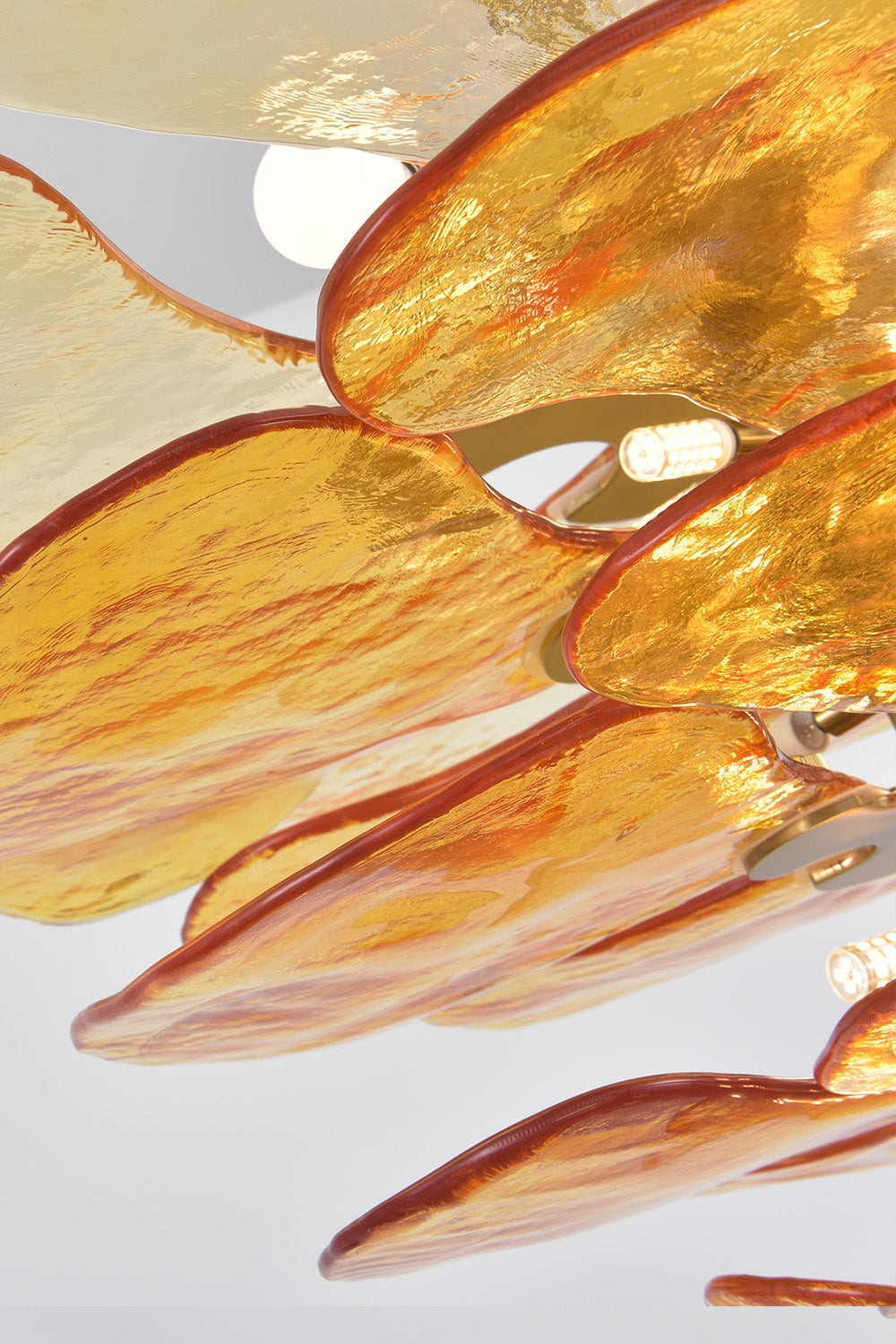 Amber Glass Chandelier - view 13 | morylighting