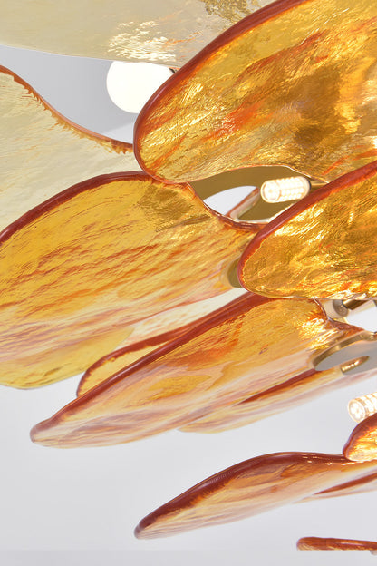 Amber Glass Chandelier - view 13 | morylighting