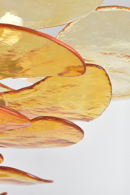 Amber Glass Chandelier - view 14 | morylighting