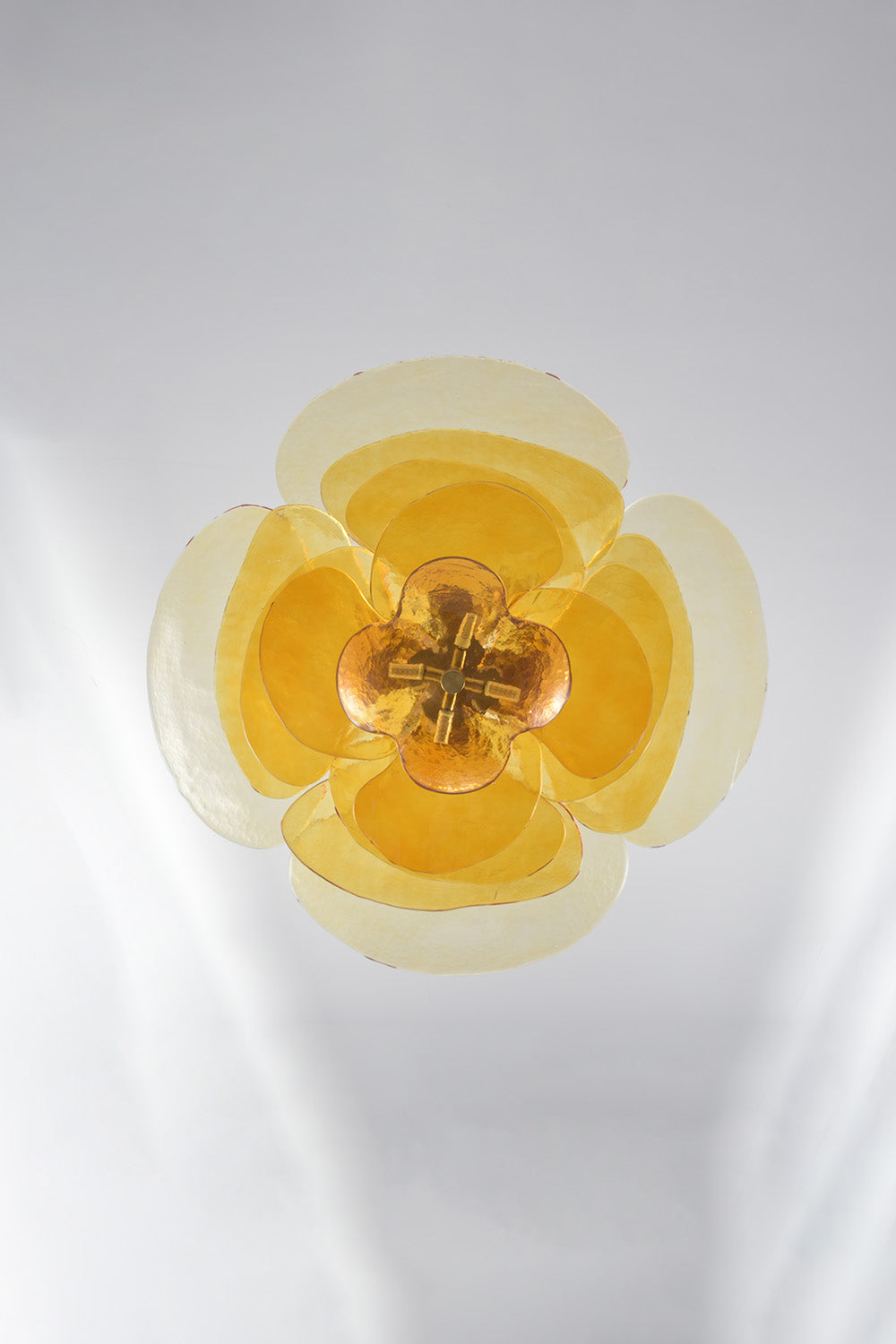 Amber Glass Chandelier - view 8 | morylighting