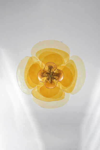 Amber Glass Chandelier - view 8 | morylighting