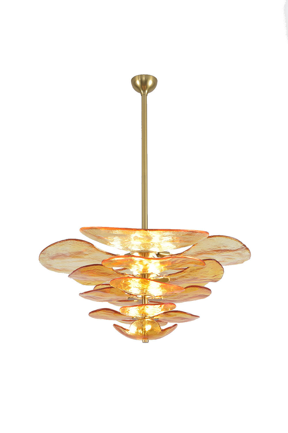 Amber Glass Chandelier | morylighting