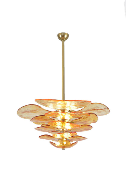 Amber Glass Chandelier | morylighting