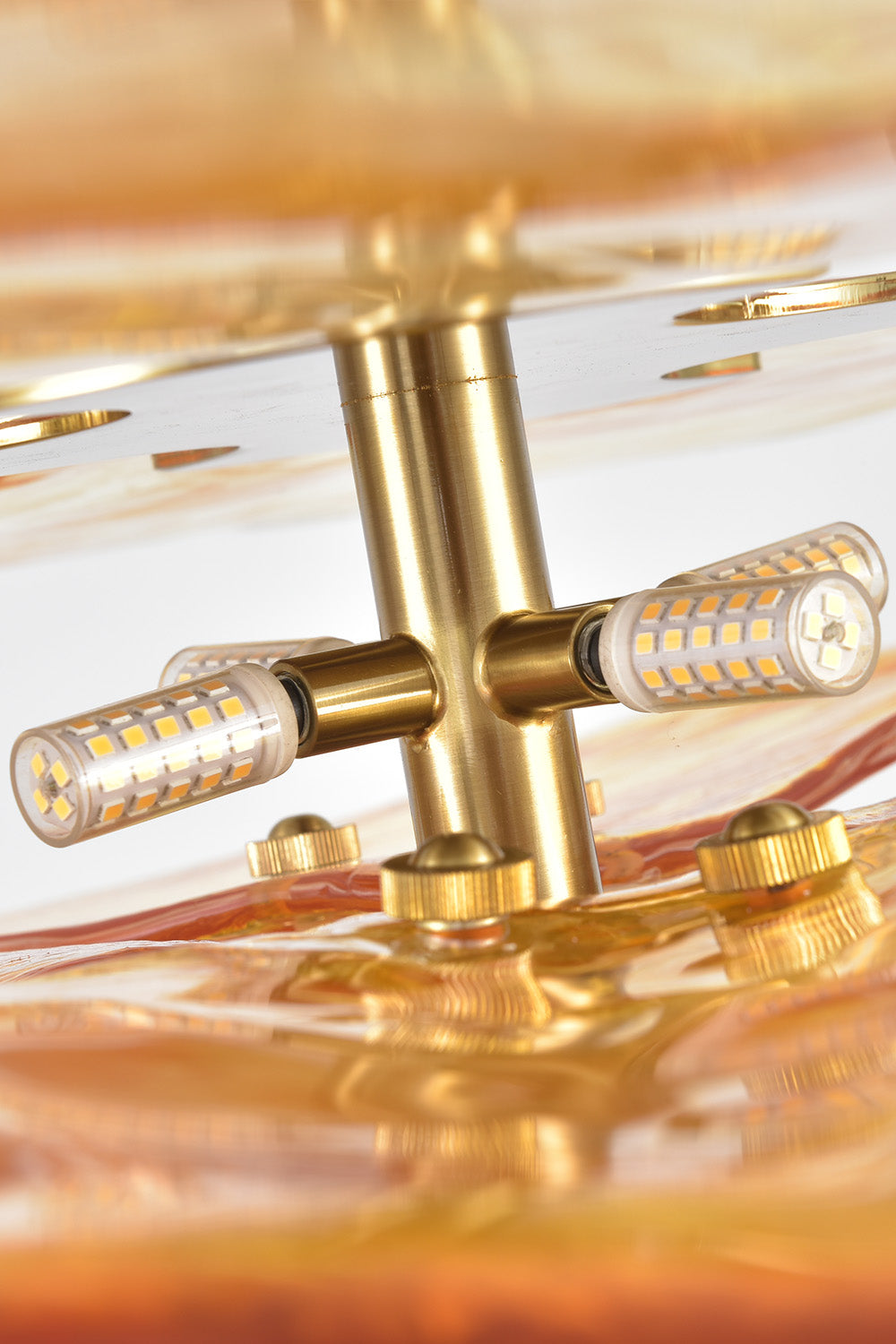 Amber Glass Chandelier - view 12 | morylighting