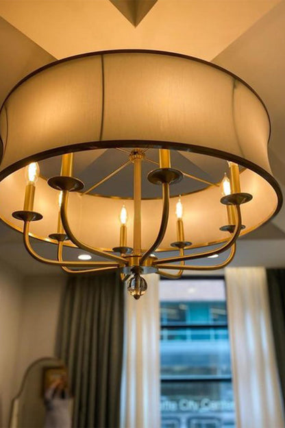 American Brass Simple Chandelier - view 10 | morylighting