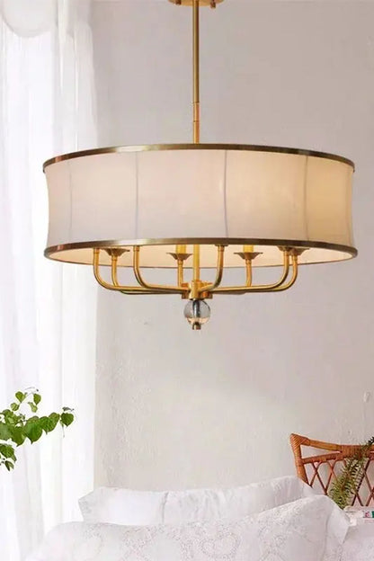 American Brass Simple Chandelier - view 9 | morylighting