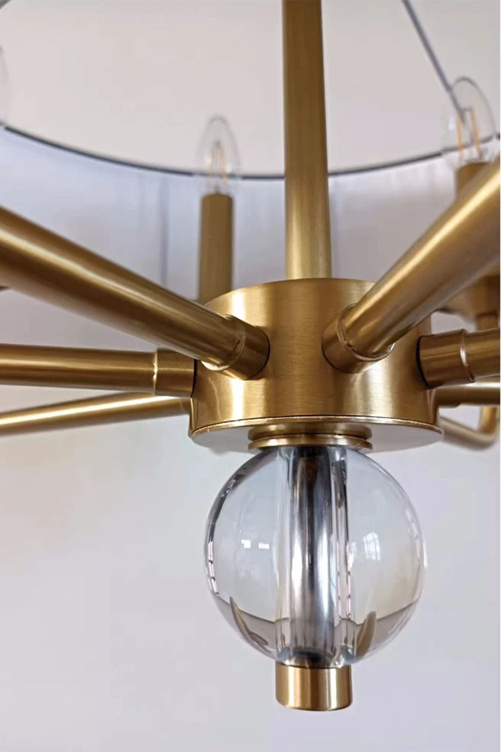 American Brass Simple Chandelier - view 11 | morylighting